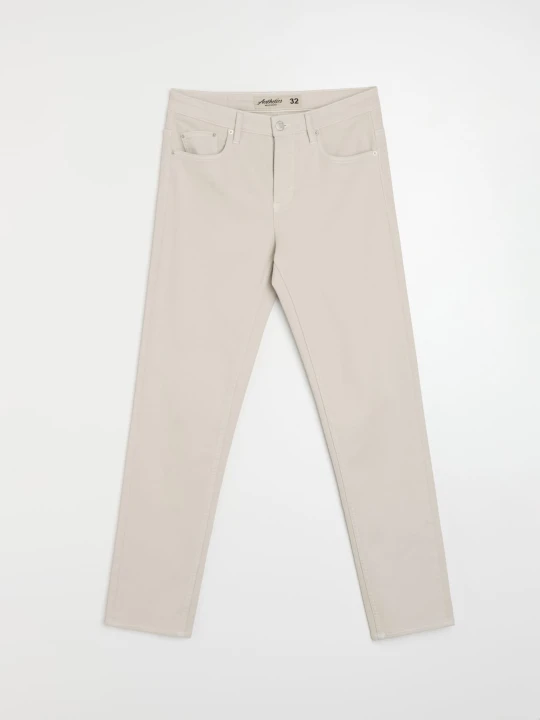 Zdjęcie produktu Sinsay - Jeansy slim fit - kremowy