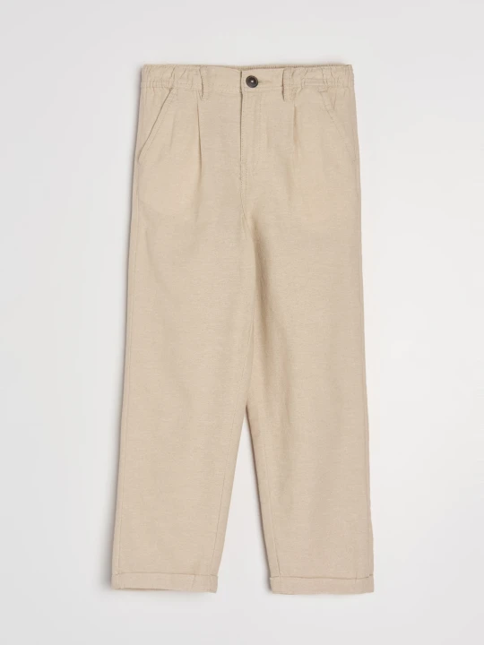 Zdjęcie produktu Sinsay - Jeansy straight leg - beżowy
