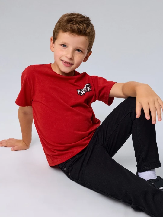 Zdjęcie produktu Sinsay - Jeansy straight slim z domieszką wiskozy - czarny