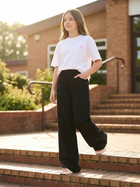 Zdjęcie produktu Sinsay - Jeansy wide leg high waist - czarny