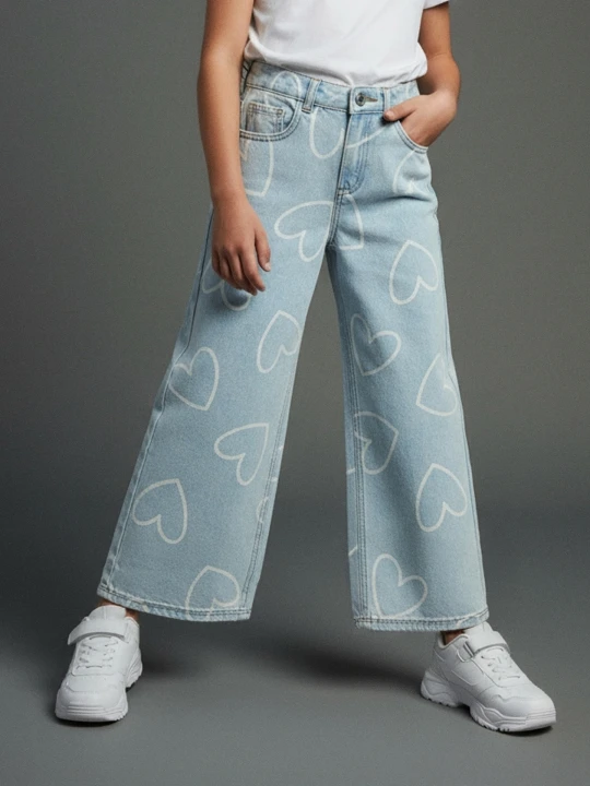 Zdjęcie produktu Sinsay - Jeansy wide leg z efektem sprania - szary