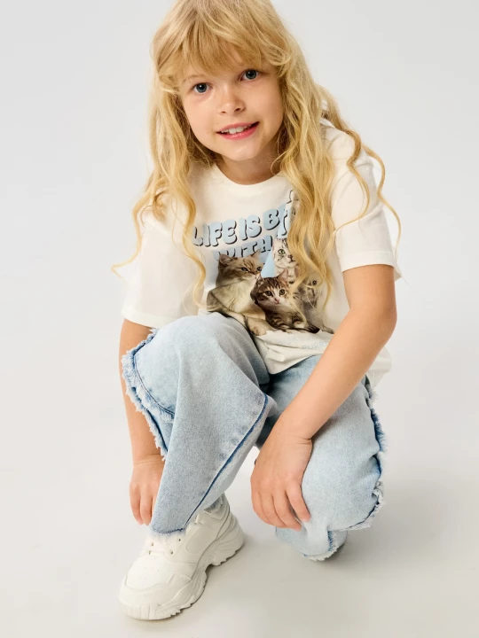 Zdjęcie produktu Sinsay - Jeansy wide leg z przeszyciami - niebieski