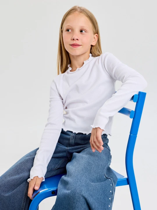 Zdjęcie produktu Sinsay - Jeansy wide leg z wysokim stanem - niebieski