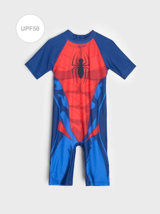 Zdjęcie produktu Sinsay - Jednoczęściowy strój kąpielowy UV 50 Spider-Man - granatowy