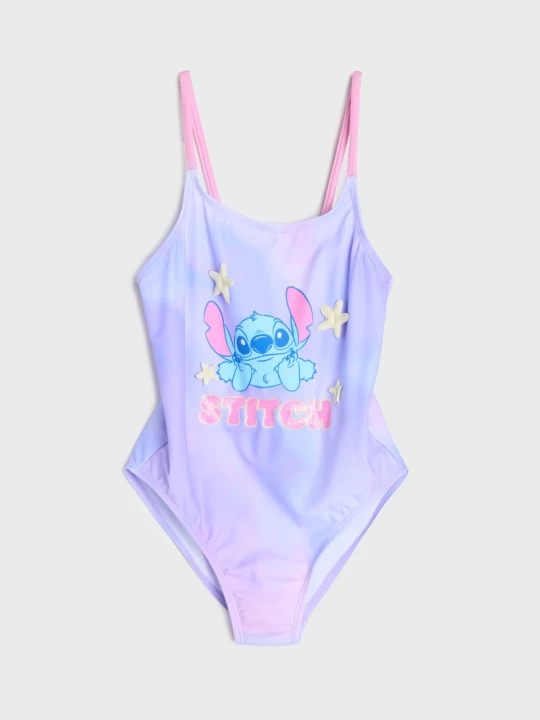 Zdjęcie produktu Sinsay - Jednoczęściowy strój kąpielowy z efektem ombre Stitch - fioletowy