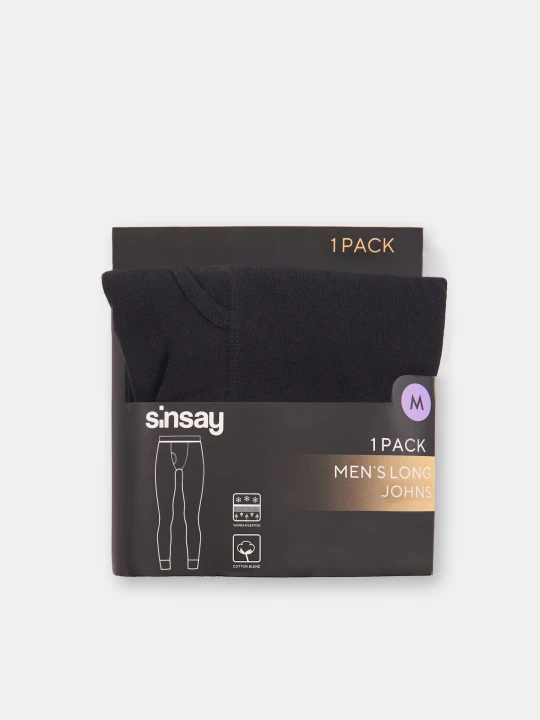 Zdjęcie produktu Sinsay - Kalesony STAY WARM - czarny