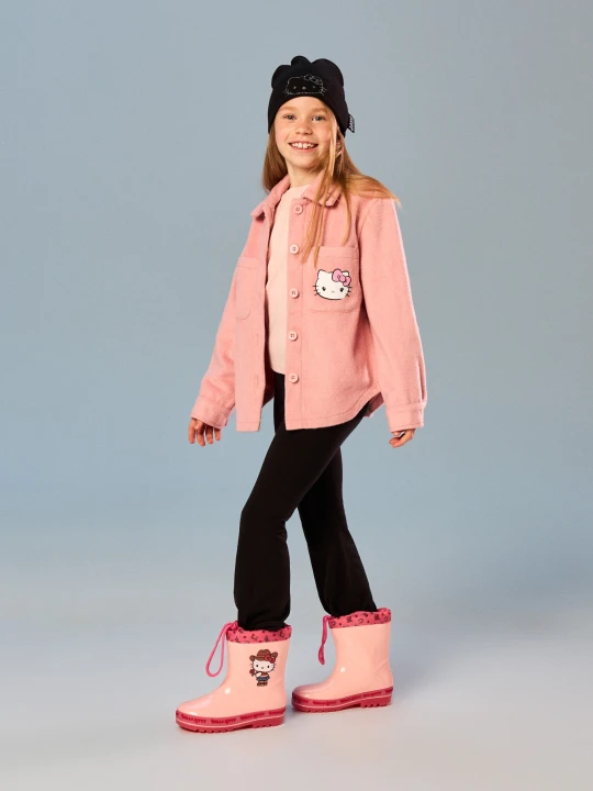 Zdjęcie produktu Sinsay - Kalosze Hello Kitty z wywijanym ściągaczem i świecącą podeszwą - różowy