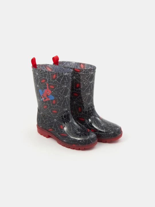 Zdjęcie produktu Sinsay - Kalosze ze świecącą podeszwą LED Spider-Man - wielobarwny