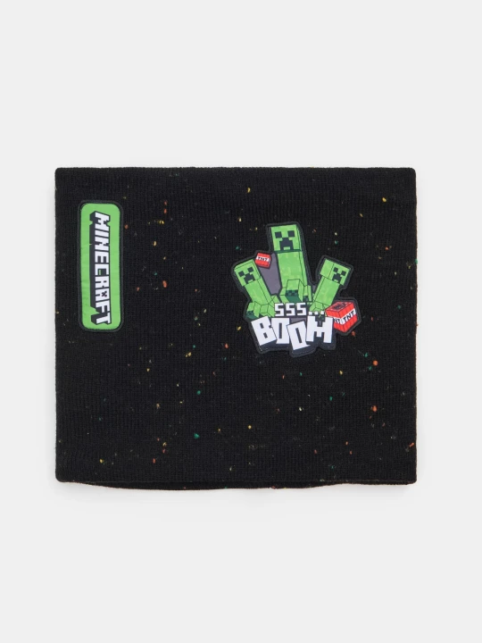 Zdjęcie produktu Sinsay - Komin z naszywkami Minecraft - czarny