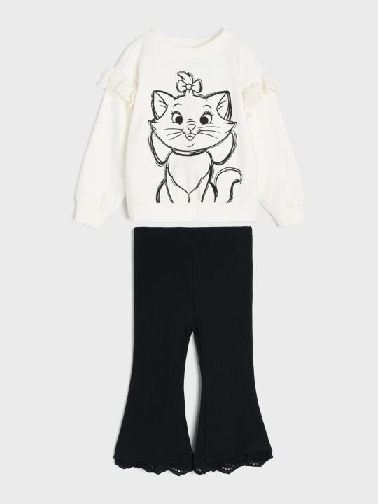 Zdjęcie produktu Sinsay - Komplet: bluza i legginsy Marie - beżowy