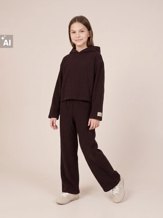 Zdjęcie produktu Sinsay - Komplet: bluza i spodnie - brązowy