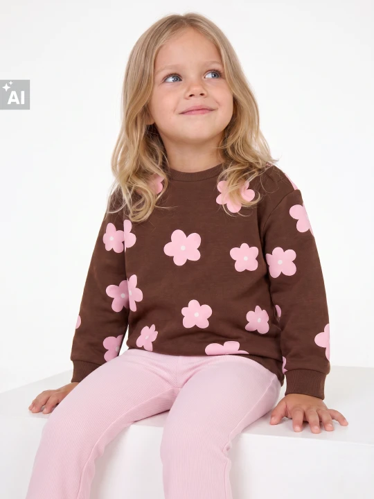 Zdjęcie produktu Sinsay - Komplet: bluza i spodnie - brązowy