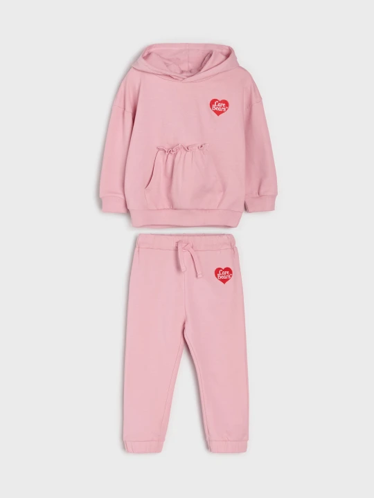 Zdjęcie produktu Sinsay - Komplet: bluza i spodnie Care Bears - begonia