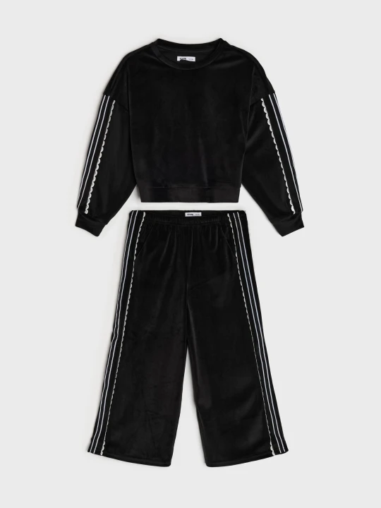 Zdjęcie produktu Sinsay - Komplet: bluza i spodnie - czarny