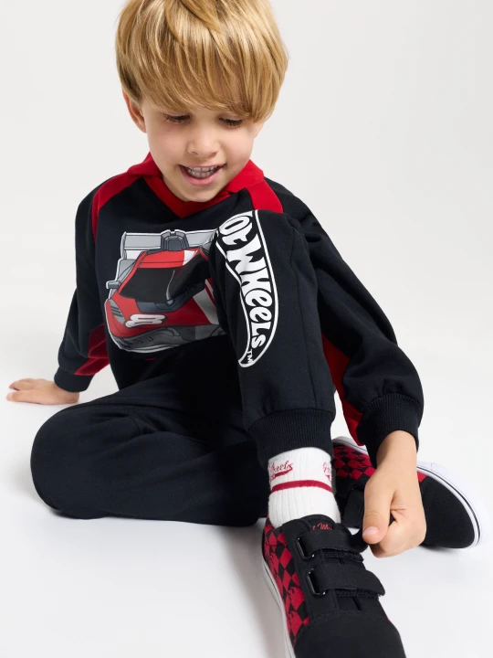 Zdjęcie produktu Sinsay - Komplet: bluza i spodnie Hot Wheels - czarny