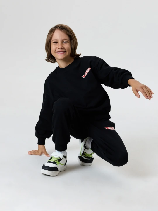 Zdjęcie produktu Sinsay - Komplet: bluza i spodnie Hot Wheels - czarny