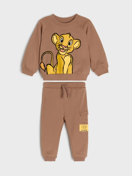 Zdjęcie produktu Sinsay - Komplet: bluza i spodnie Lion King - brązowy