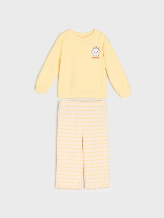 Zdjęcie produktu Sinsay - Komplet: bluza i spodnie Marie - żółty
