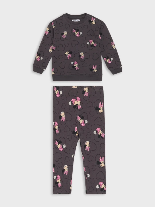 Zdjęcie produktu Sinsay - Komplet: bluza i spodnie Minnie Mouse - szary