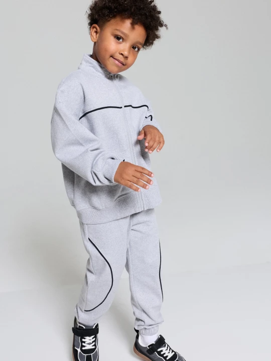 Zdjęcie produktu Sinsay - Komplet: bluza i spodnie oversize Active - szary