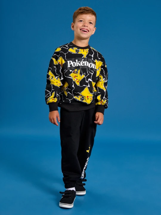Zdjęcie produktu Sinsay - Komplet: bluza i spodnie Pokémon - czarny