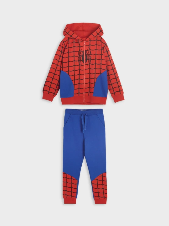 Zdjęcie produktu Sinsay - Komplet: bluza i spodnie Spider-Man - czerwony