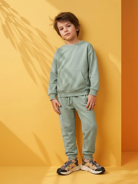 Zdjęcie produktu Sinsay - Komplet: bluza i spodnie - zielony