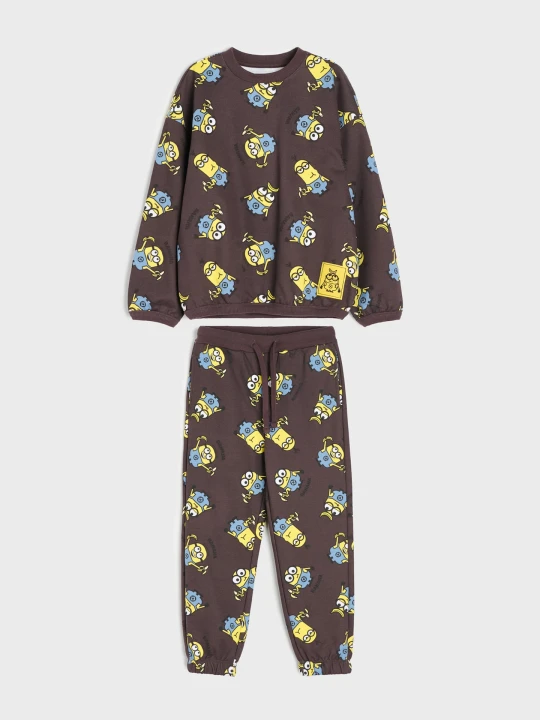 Zdjęcie produktu Sinsay - Komplet dresowy: bluza i spodnie Minions - szary