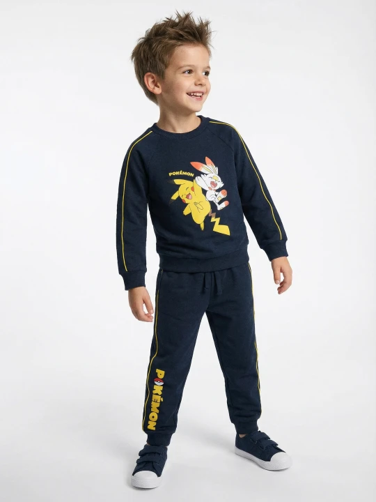 Zdjęcie produktu Sinsay - Komplet dresowy z nadrukiem Pokemon - granatowy