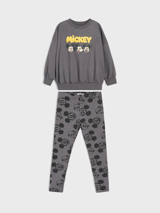 Zdjęcie produktu Sinsay - Komplet dzianinowy z bawełną Mickey Mouse - szary