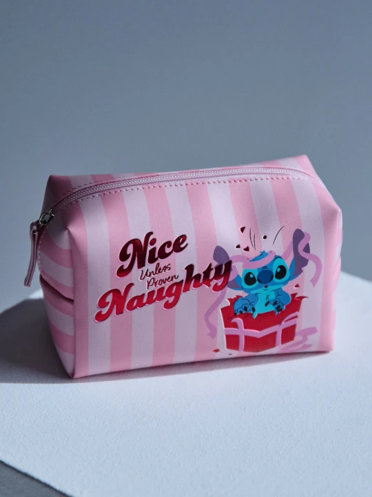 Zdjęcie produktu Sinsay - Kosmetyczka z nadrukiem Stitch - różowy