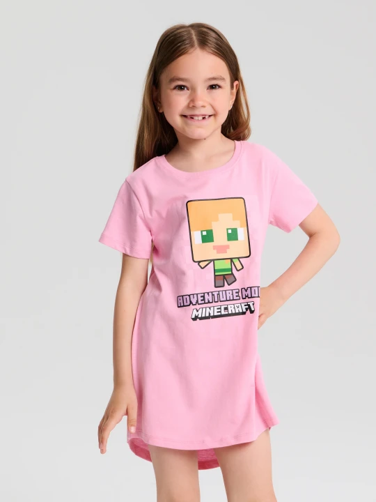 Zdjęcie produktu Sinsay - Koszula nocna Minecraft - różowy