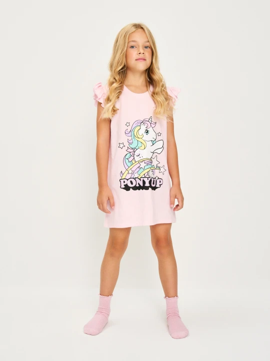 Zdjęcie produktu Sinsay - Koszula nocna z ozdobnymi falbanami My Little Pony - różowy