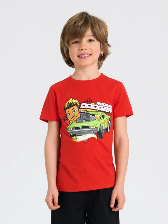 Zdjęcie produktu Sinsay - Koszulka Hot Wheels - czerwony