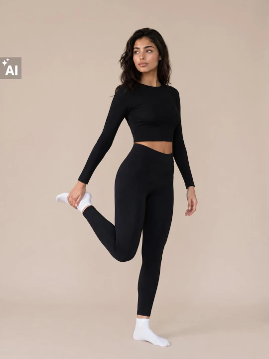 Zdjęcie produktu Sinsay - Koszulka sportowa z długim rękawem Everyday Active - czarny