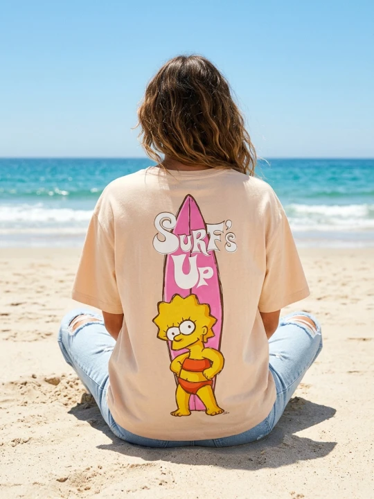 Zdjęcie produktu Sinsay - Koszulka The Simpsons - kremowy