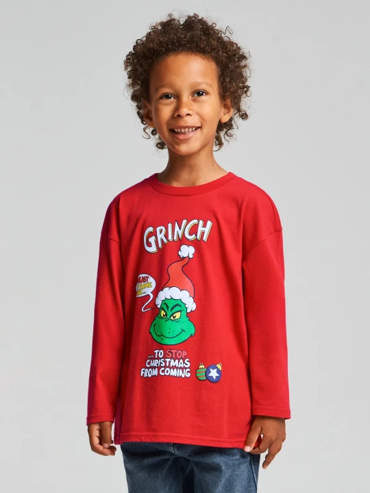 Zdjęcie produktu Sinsay - Koszulka z długimi rękawami Grinch - czerwony