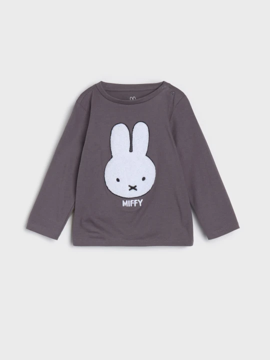 Zdjęcie produktu Sinsay - Koszulka z długimi rękawami Miffy - szary
