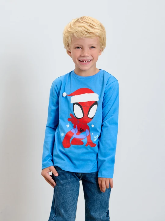 Zdjęcie produktu Sinsay - Koszulka z długimi rękawami Spidey & His Amazing Friends - niebieski