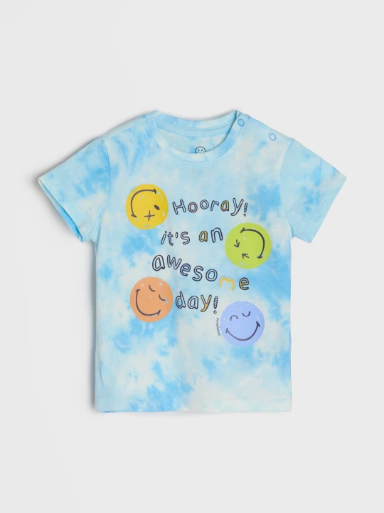 Zdjęcie produktu Sinsay - Koszulka z efektem tie dye SmileyWorld® - wielobarwny