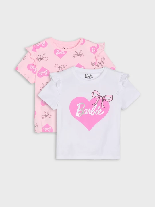 Zdjęcie produktu Sinsay - Koszulki 2 pack Barbie - biały