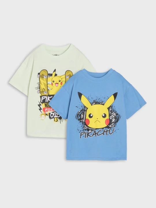 Zdjęcie produktu Sinsay - Koszulki 2 pack Pokémon - wielobarwny