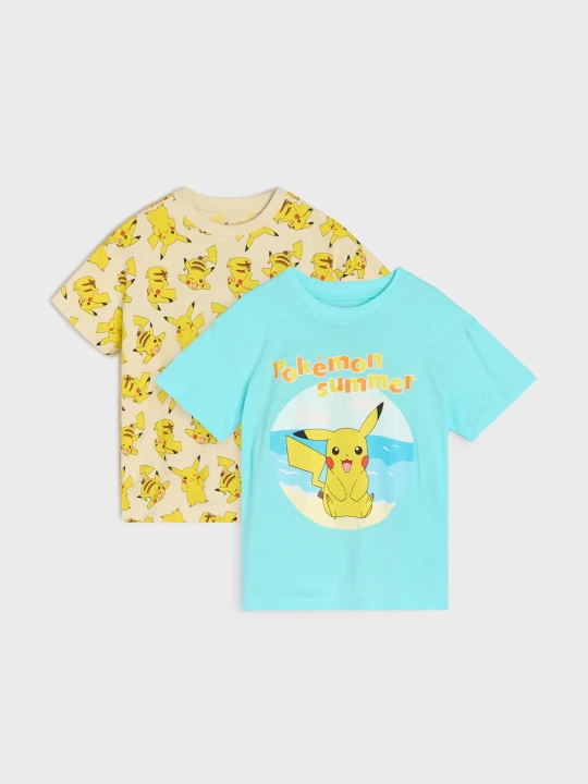 Zdjęcie produktu Sinsay - Koszulki 2 pack Pokémon - wielobarwny