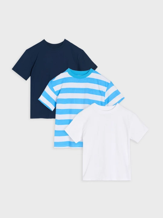 Zdjęcie produktu Sinsay - Koszulki 3 pack - mid blue