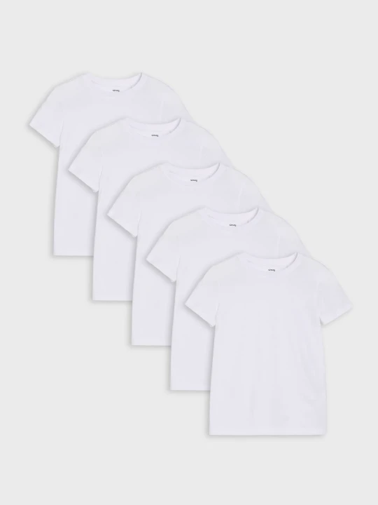 Zdjęcie produktu Sinsay - Koszulki 5 pack - biały