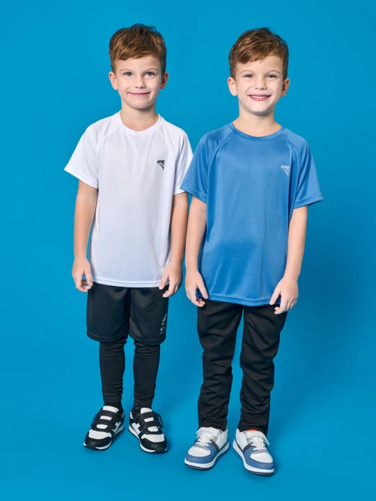 Zdjęcie produktu Sinsay - Koszulki sportowe Active z elementami odblaskowymi 2 pack - błękitny
