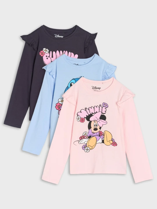 Zdjęcie produktu Sinsay - Koszulki z długimi rękawami 3 pack Disney - niebieski