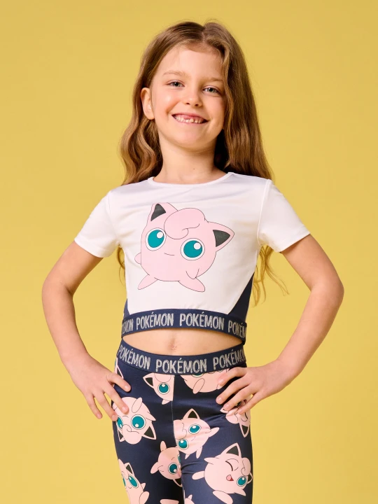 Zdjęcie produktu Sinsay - Krótka bluzka Pokémon - kremowy