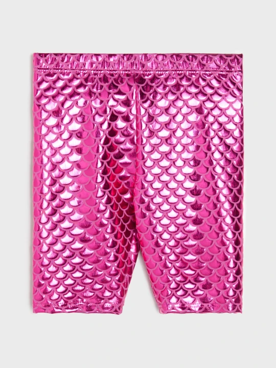 Zdjęcie produktu Sinsay - Krótkie legginsy syrenki z połyskiem - różowy