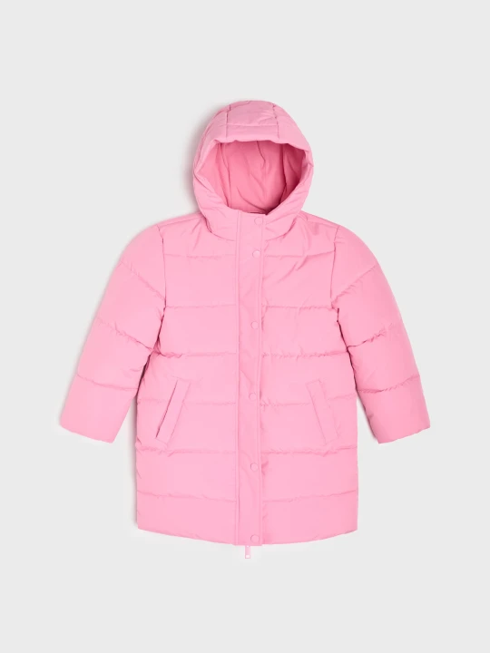 Zdjęcie produktu Sinsay - Kurtka puffer z kapturem - begonia